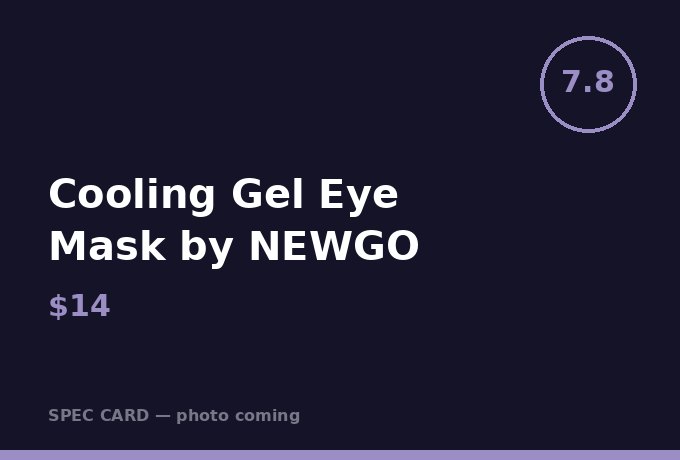 Cooling Gel Eye Mask by NEWGO
