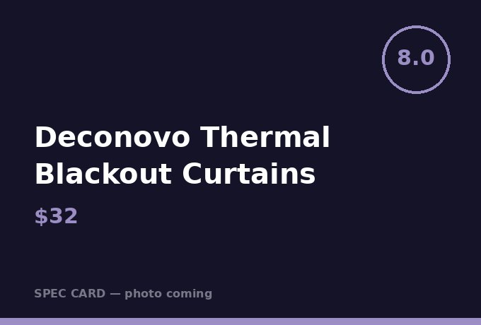 Deconovo Thermal Blackout Curtains