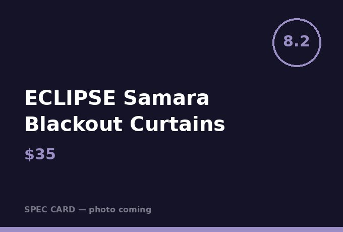 ECLIPSE Samara Blackout Curtains
