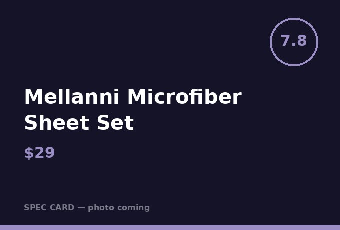 Mellanni Microfiber Sheet Set