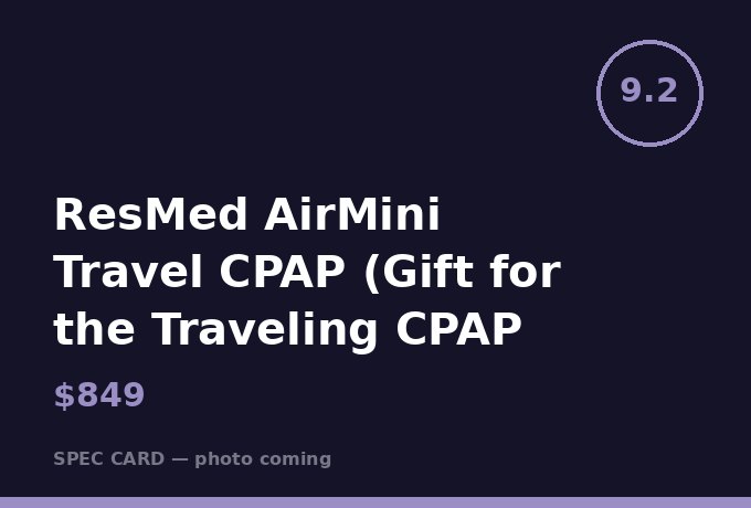 ResMed AirMini Travel CPAP (Gift for the Traveling CPAP User)