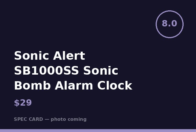 Sonic Alert SB1000SS Sonic Bomb Alarm Clock
