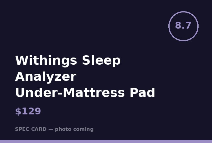 Withings Sleep Analyzer Under-Mattress Pad